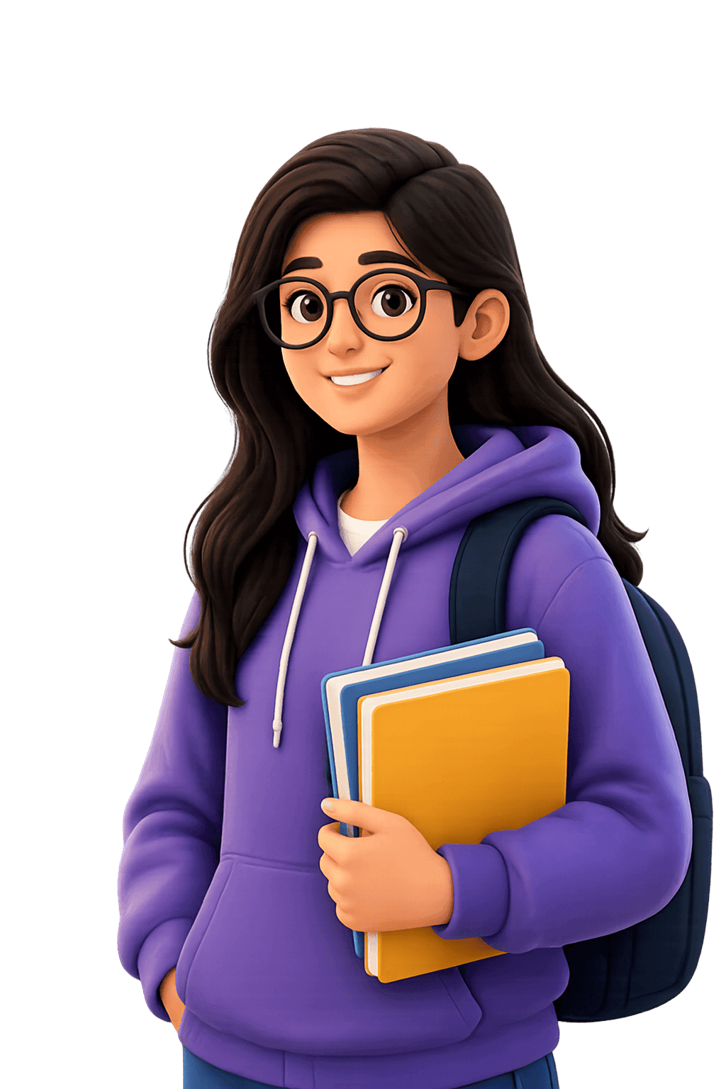 Student with books exploring career opportunities on Navikara